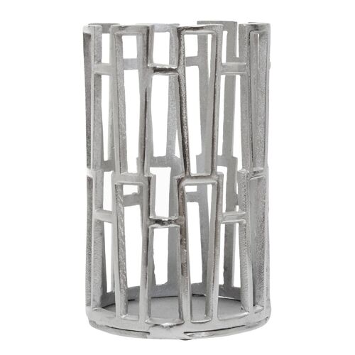 Delphi Small Silver Finish Candle Holder