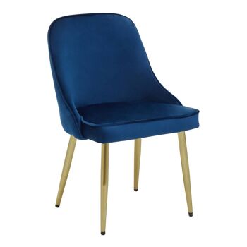 Demi Midnight Velvet Dining Chair 6