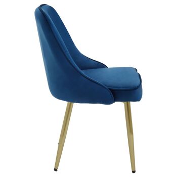 Demi Midnight Velvet Dining Chair 7