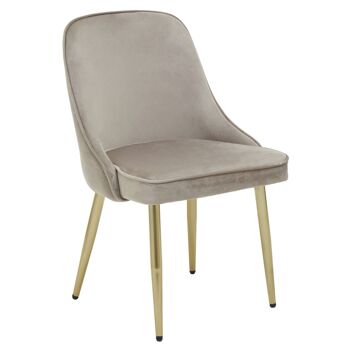 Demi Mink Velvet Dining Chair 2