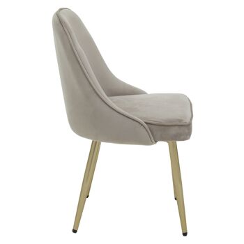 Demi Mink Velvet Dining Chair 3