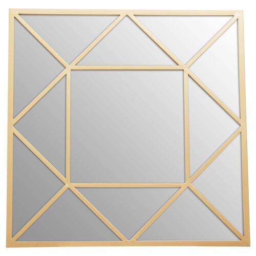 Descartes Gold Frame Wall Mirror