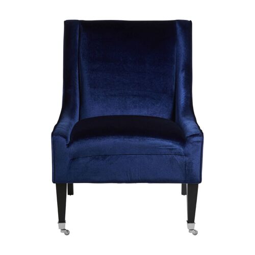 Downton Blue Velvet Chair