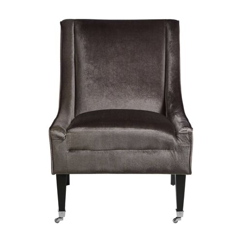 Downton Grey Velvet Chair