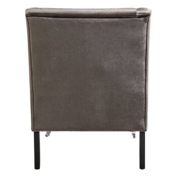 Downton Grey Velvet Chair 4