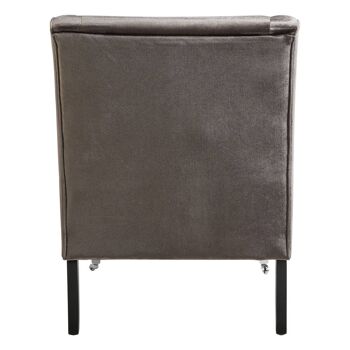 Downton Grey Velvet Chair 8