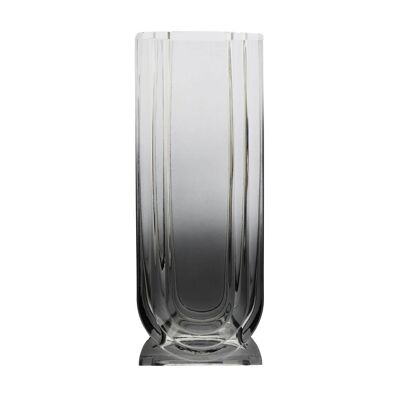 Edan Large Grey Ombre Glass Vase