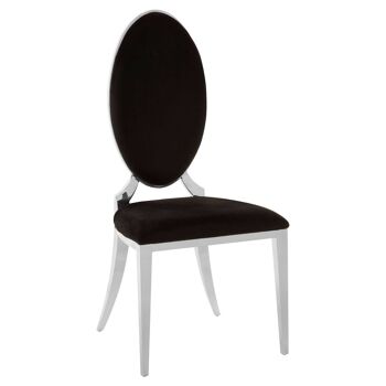 Eliza Black Velvet  Dining Chair 3