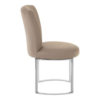 Eliza Grey Faux Leather Dining Chair 3