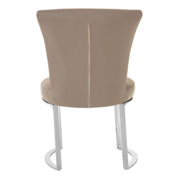Eliza Grey Faux Leather Dining Chair 4