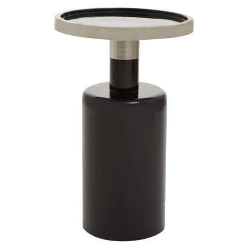 Elva Black And Gold Side Table