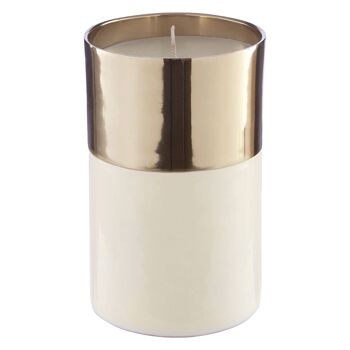 Elva White Large Wax Filled Candle 2