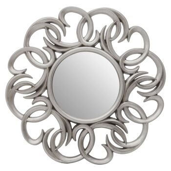 Entwined Silver Swirl Wall Mirror 1