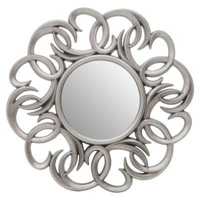 Entwined Silver Swirl Wall Mirror