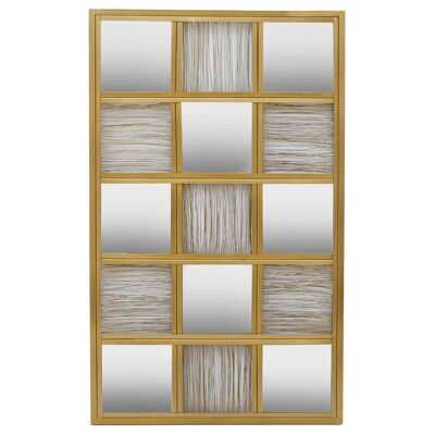 Enzo Gold Wire Wall Mirror