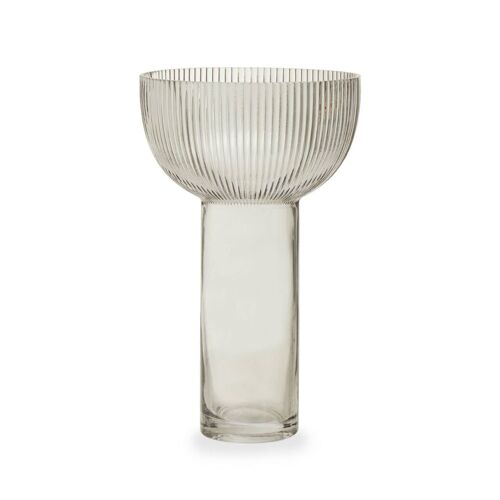 Esma Large Grey Glass Vase