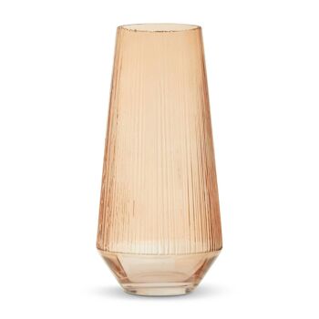 Esma Large Light Amber Glass Vase 2