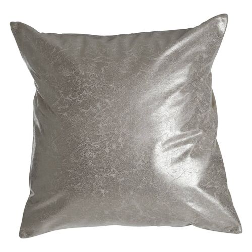 Fifty Five South Crush Leather Silver Cushion