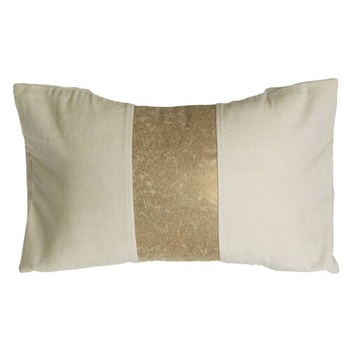 Fifty Five South Ivory Velvet/Gold Cushion