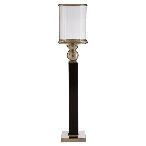 Fifty Five South Small Black Candle Holder