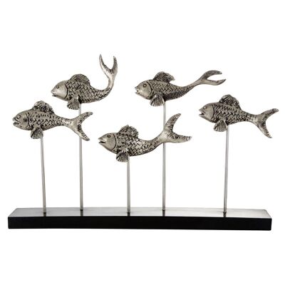 Figurine School Of Fish Sculpture