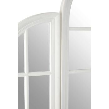 Flat Wood White Finish Mirror 3