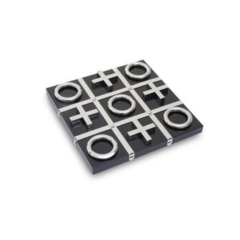 Flos Black and Silver Tic Tac Toe Game 1