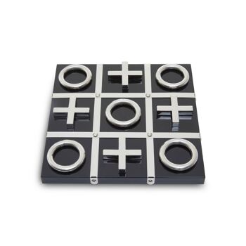 Flos Black and Silver Tic Tac Toe Game 2