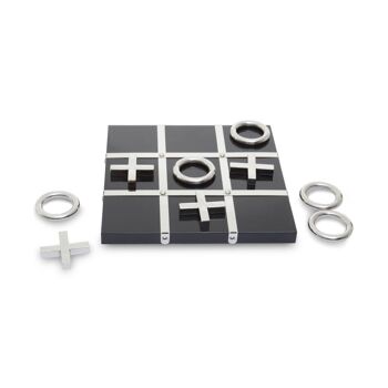Flos Black and Silver Tic Tac Toe Game 4