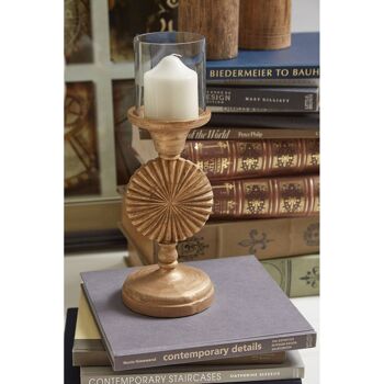 Fluted Disc Candle Holder 2