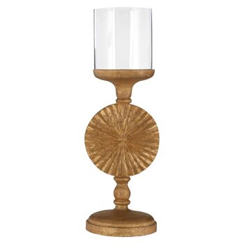 Fluted Disc Candle Holder 3