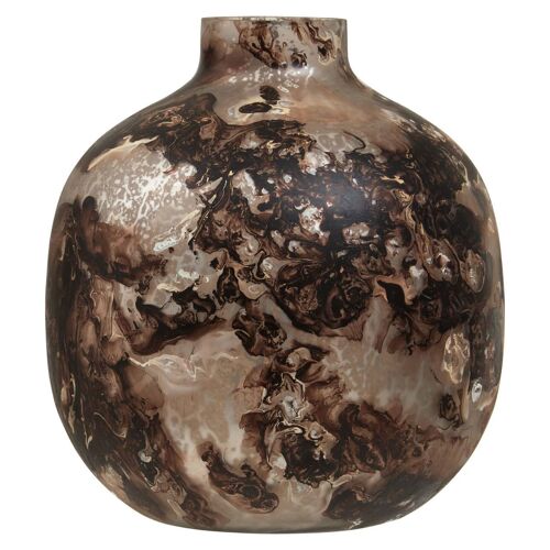 Garan Brown Glass Vase