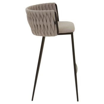Gilden Grey Bar Chair with Woven Back 3