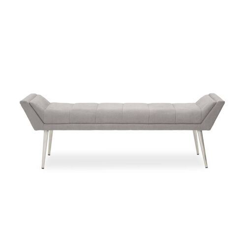 Gilden Grey Bench with Angular Legs