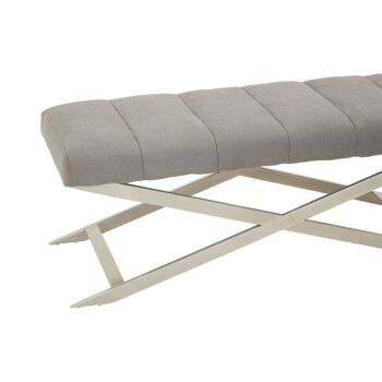 Gilden Grey Bench with Cross Base 4