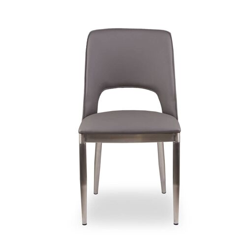 Gilden Grey Leather Effect Dining Chair