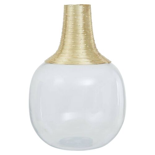 Glynn Glass and Gold Large Vase