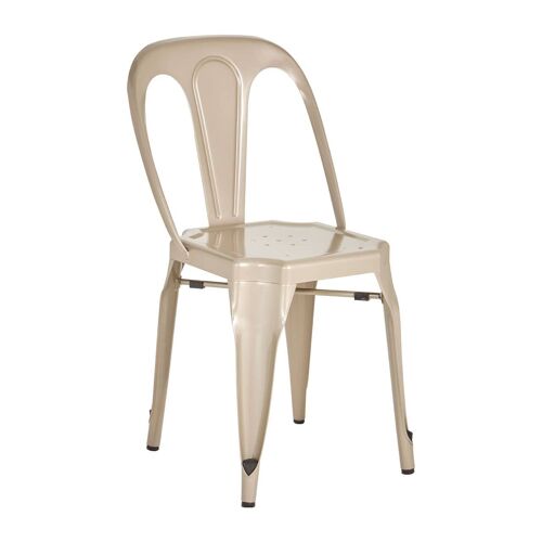 Grange Champagne Finish Metal Chair