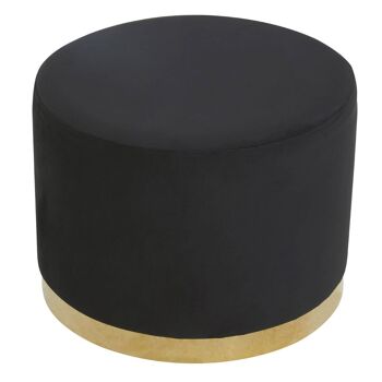 Hagen Black and Gold Round Stool 2