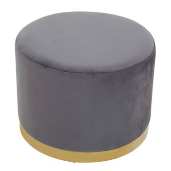 Hagen Grey and Gold Round Stool 6