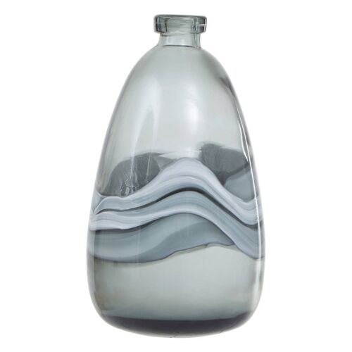 Halla Medium Grey Bottle Vase