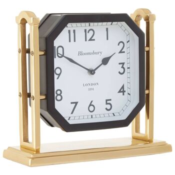 Hampstead Gold and Black Mantel Clock 6