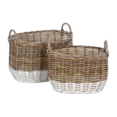 Hampstead Oval Storage Baskets - Set of 2