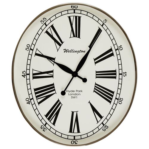 Hampstead White and Black Wall Clock