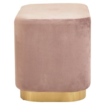 Hartford Dusky Pink Stool with Matte Gold Base 8