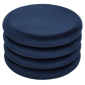 Hartford Midnight Blue Round Stool 6