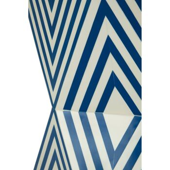 Hasso White & Blue Stool 3