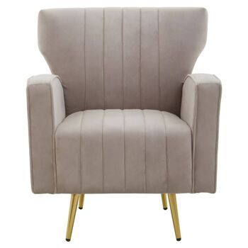 Hayley Mink Velvet Armchair 5