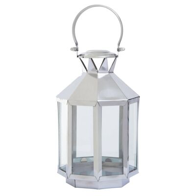 Herber Small Silver Steel Lantern