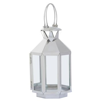 Herber Small Silver Steel Lantern 2